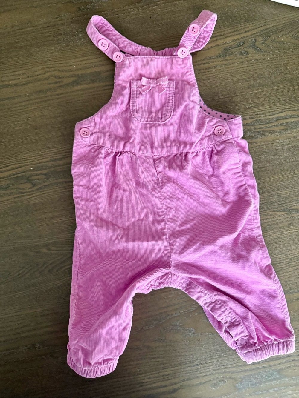 Purple Baby Girls' Corduroy Overalls 3-6 Months LIKE NEW